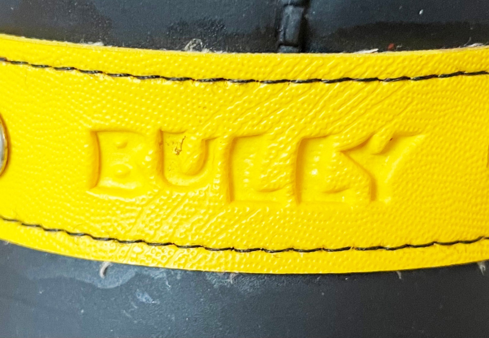 Sëmk Design The Pup’s Banker Black w/ Yellow Collar Bully Bulldog Dog Bank AS-IS
