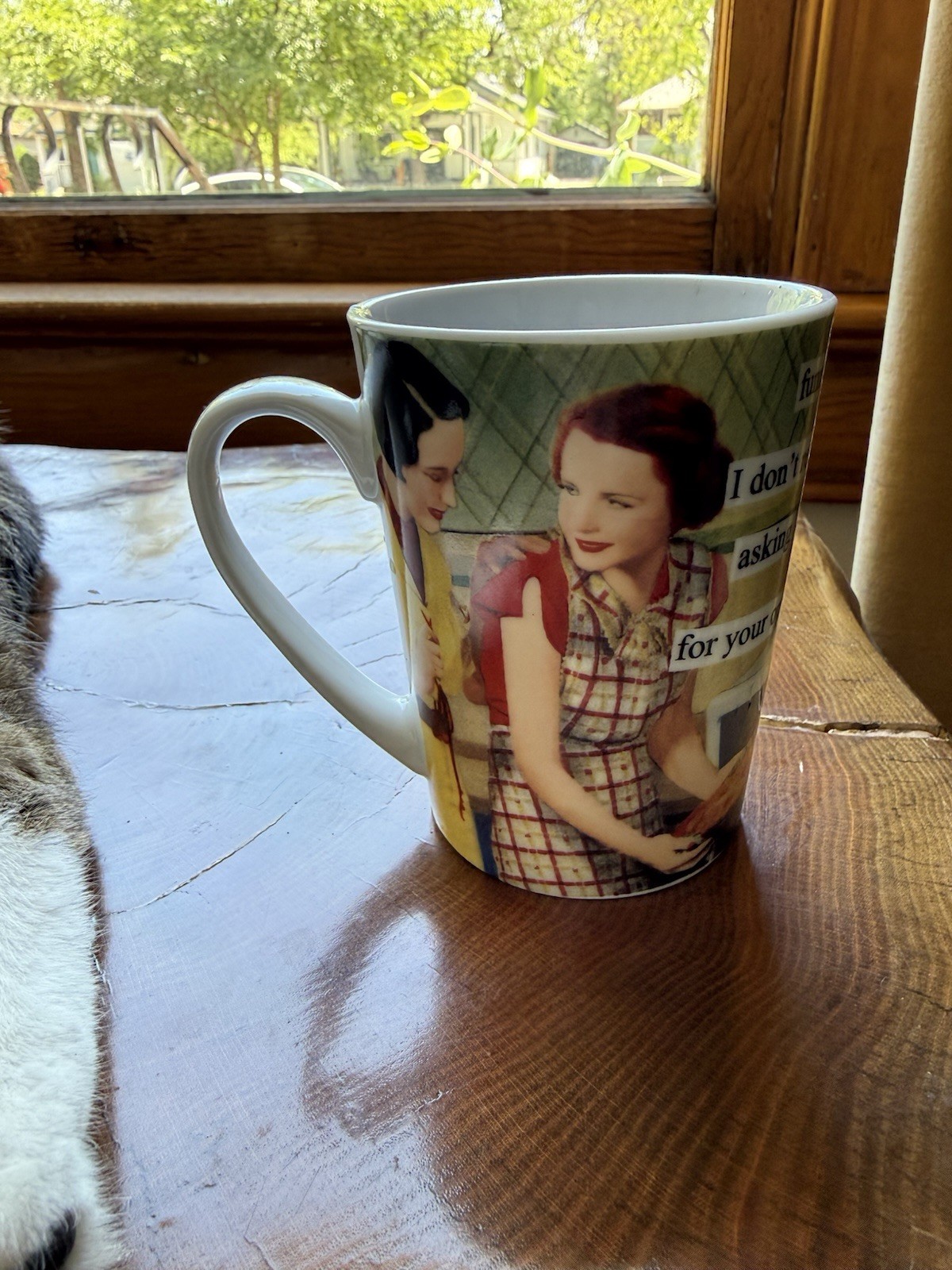 Anne Taintor Funny…I Don’t Recall Asking For Your Opinion Porcelain Mug