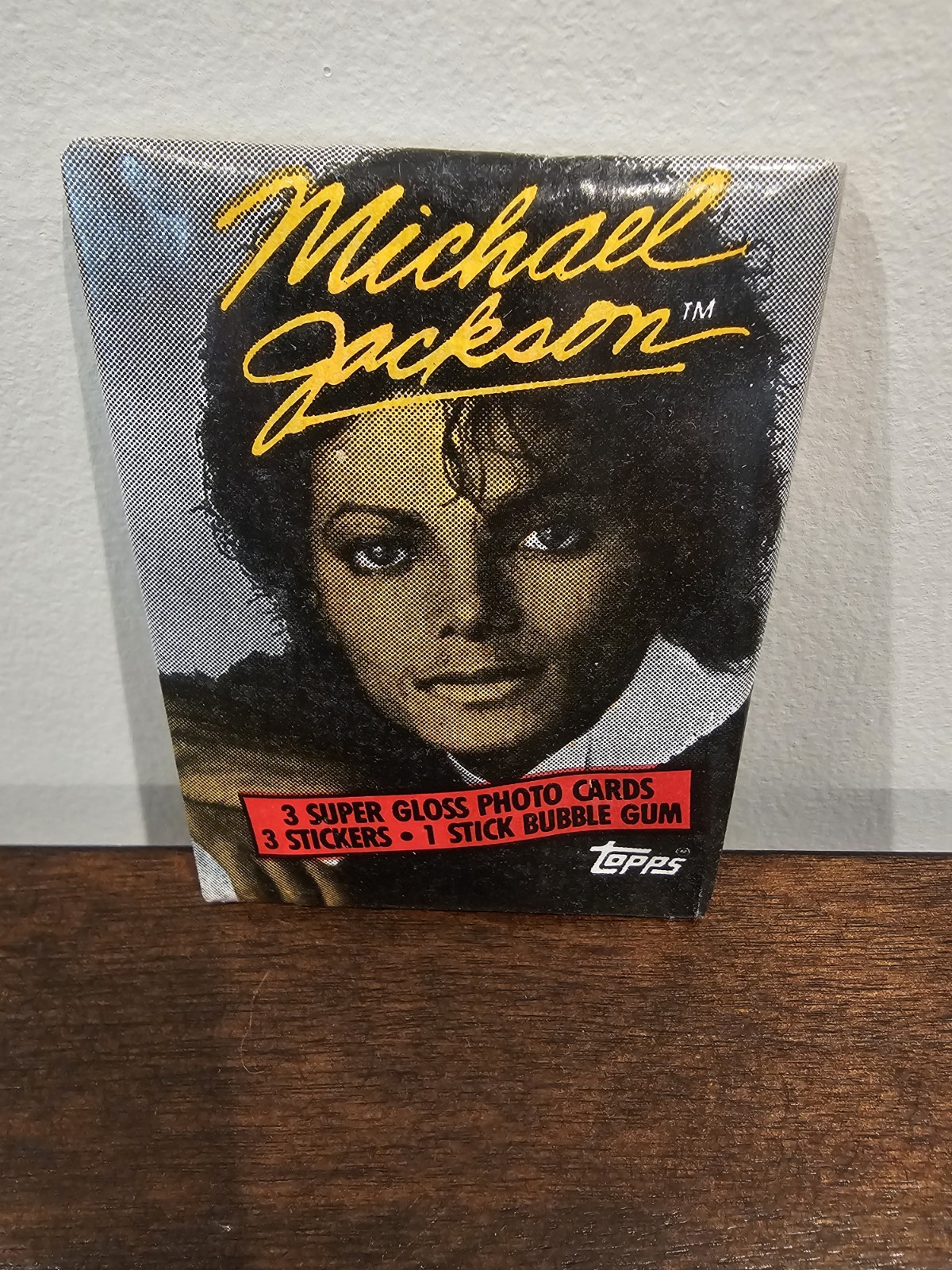 1984 Topps Michael Jackson 1 Unopened Wax Pack Factory Sealed! Thriller!