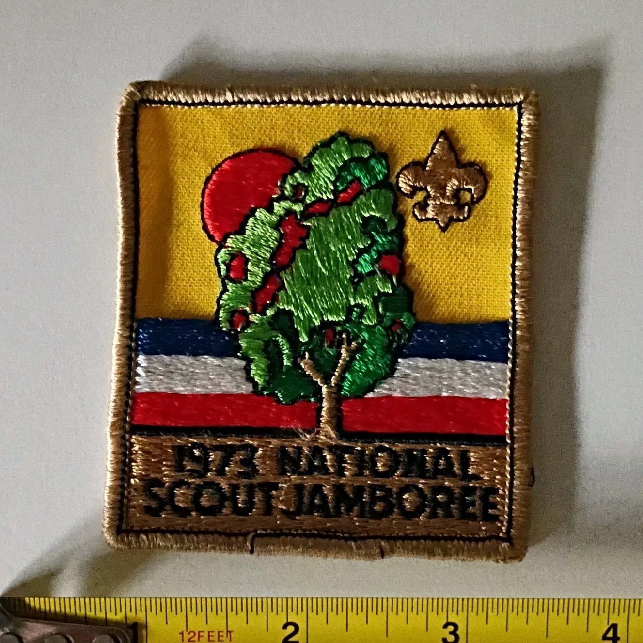 Boy Scouts National Scout Jamboree 1973 Patch Square Multicolor Single Unit