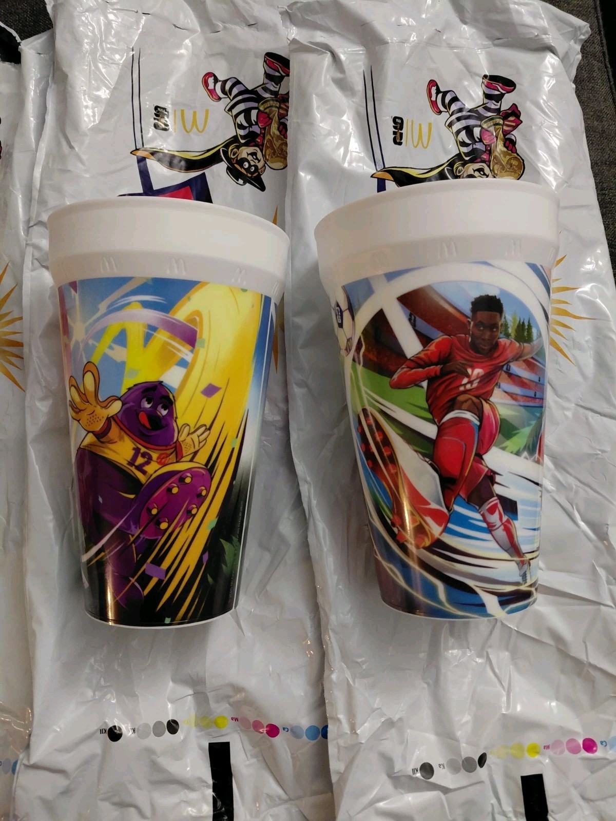 MCDONALDS 2026 FIFA WORLD CUP Adult Meal Complete set of 9 Cups (OPENED)