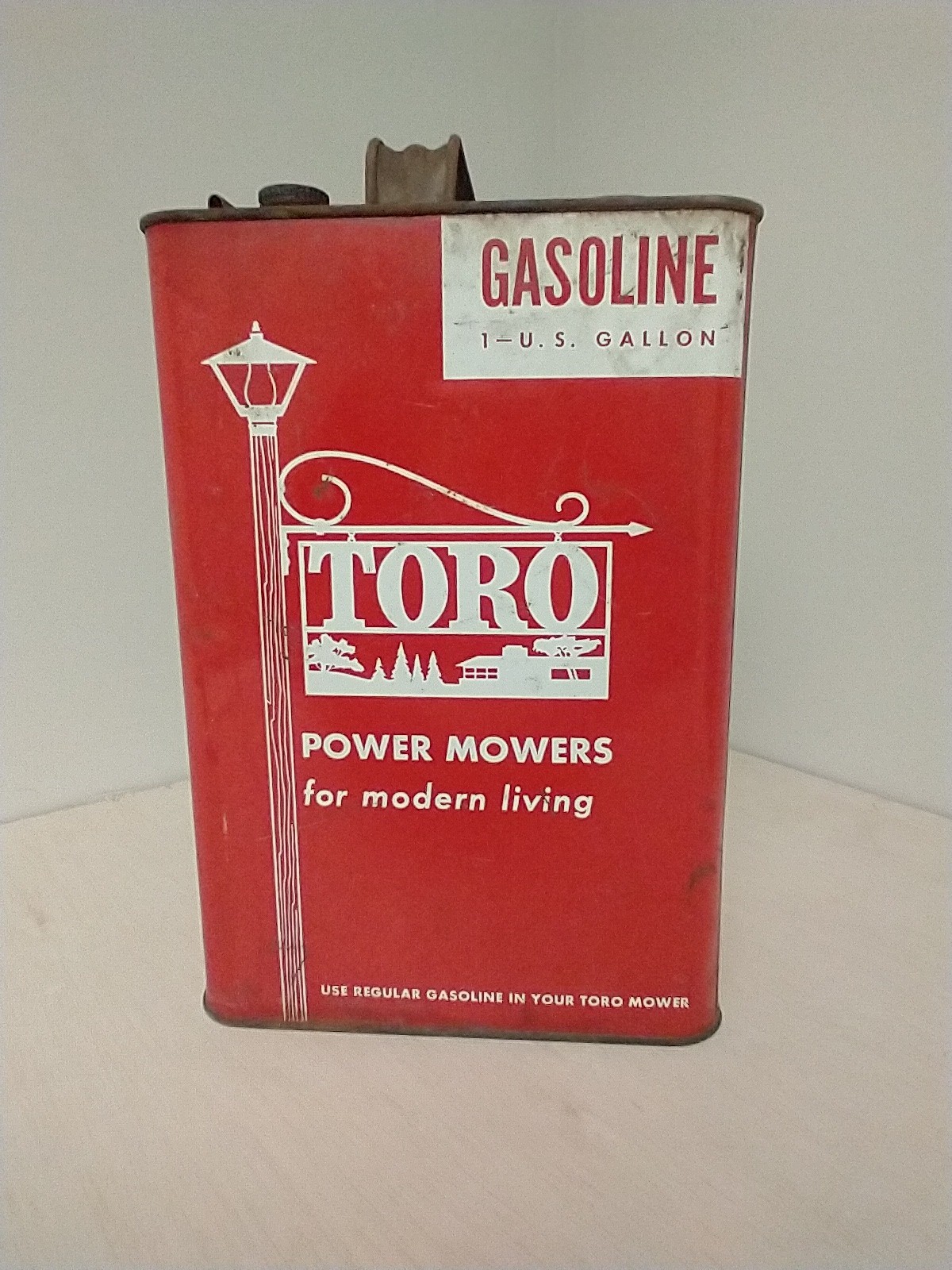 TORO 1 GAL METAL GAS CAN EXTREMELY RARE NO COMPS VINTAGE