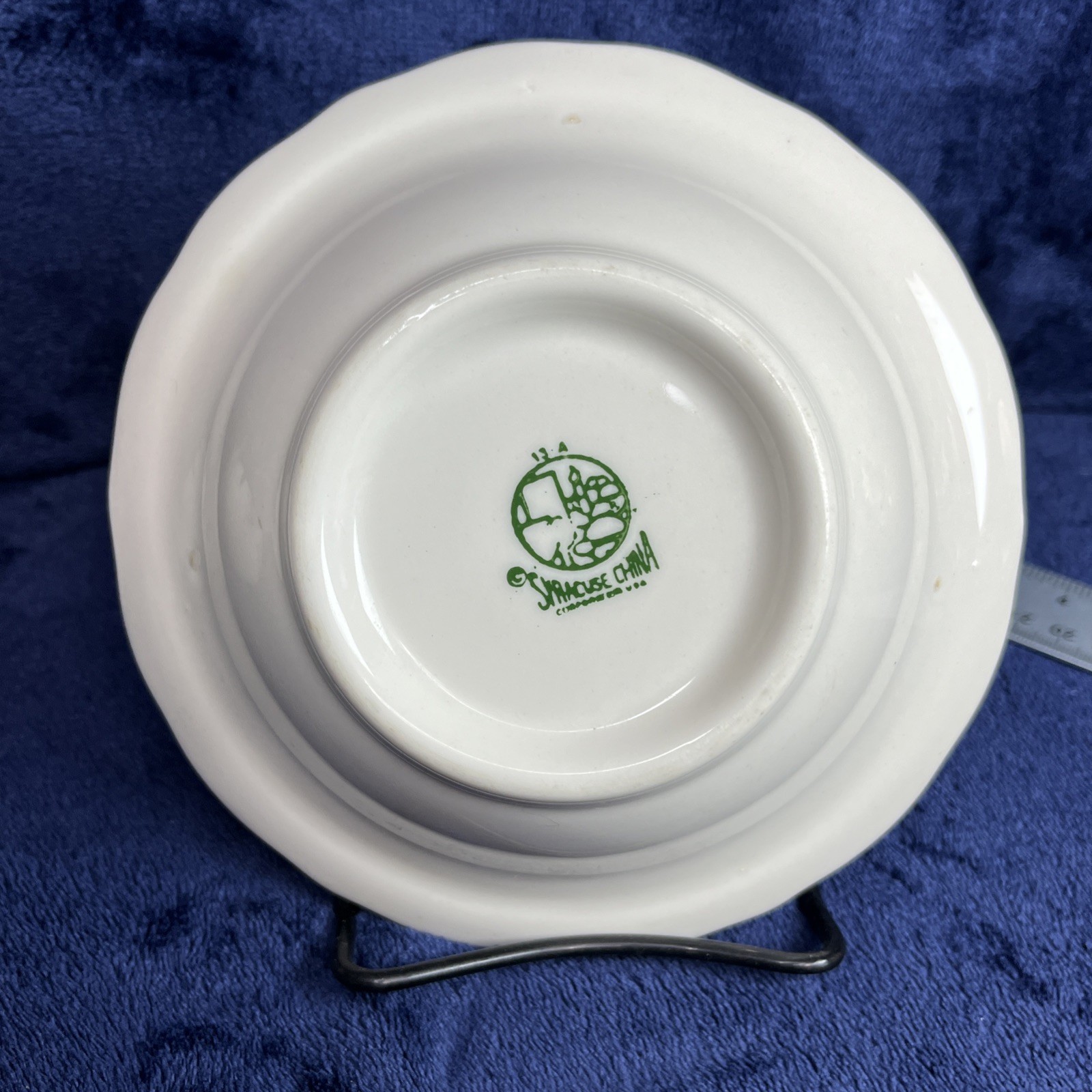 Syracuse China Bowl Scalloped Edge No Pattern White Vintage 6.5” Round