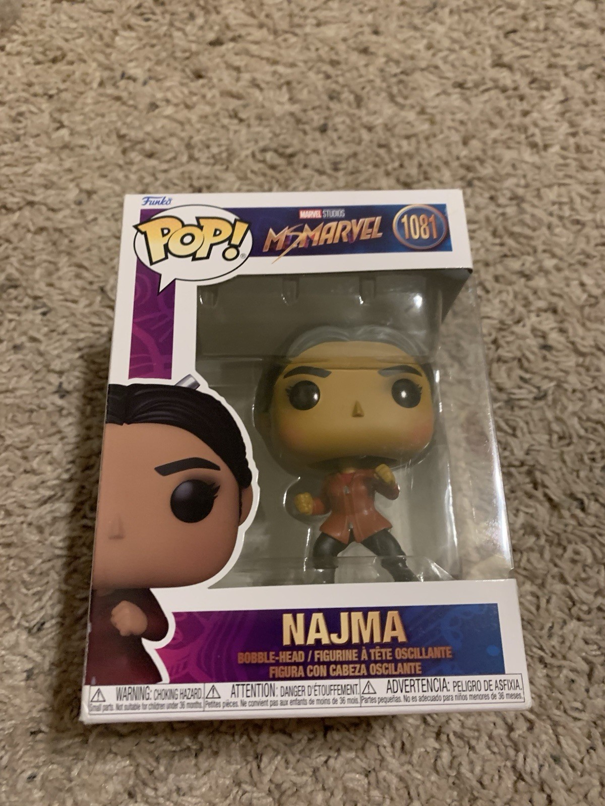 MS Marvel Najma #1081 Funko Pop Marvel Collector Corps
