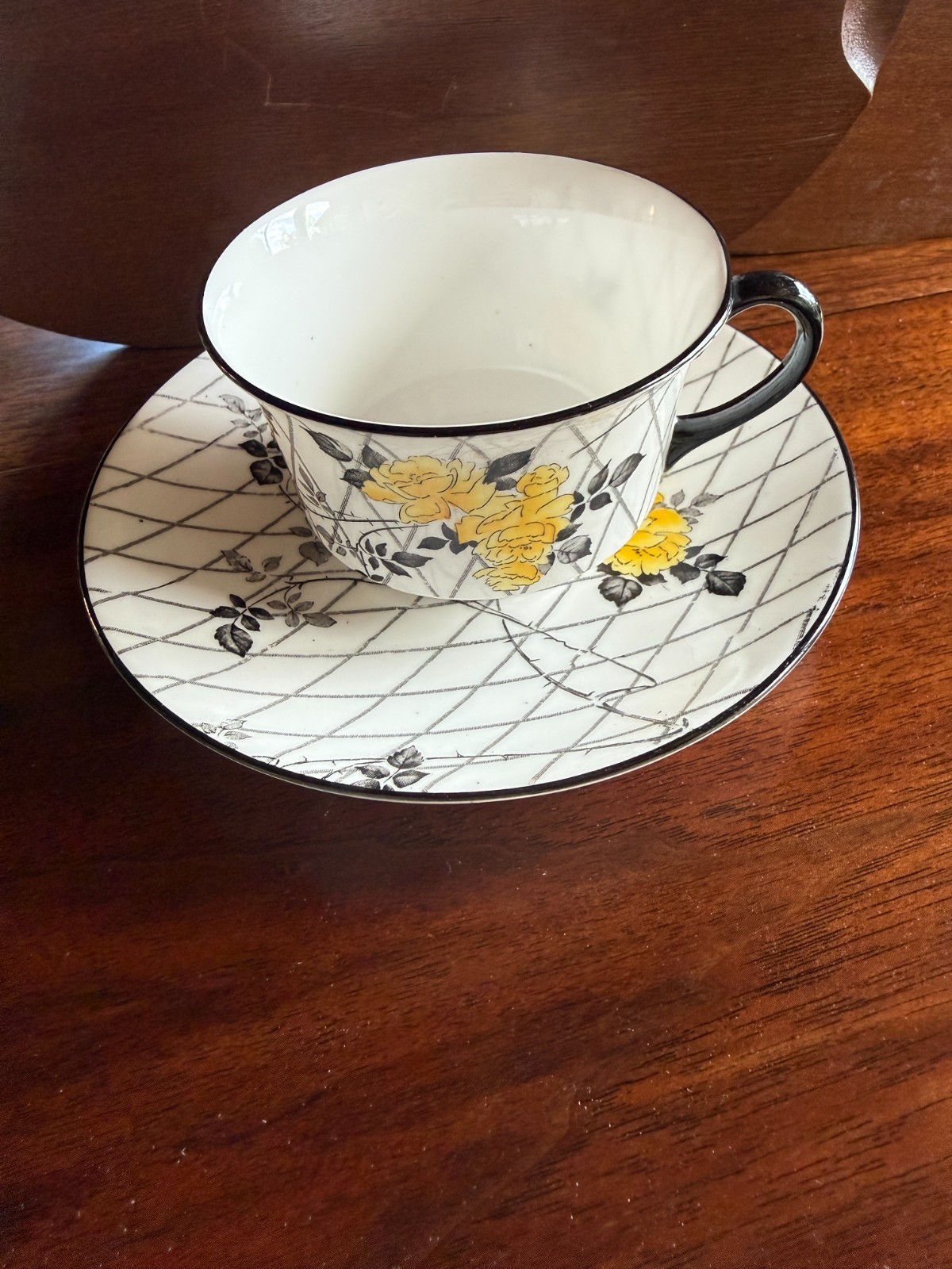Shelley Norman E11168 Dorothy Perkins fine bone China Cup & Saucer England