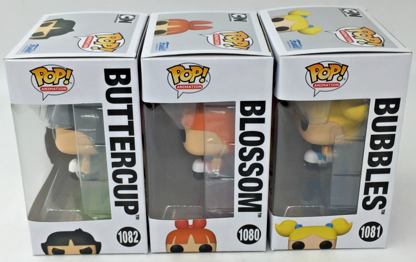 Funko Pop! Powerpuff Girls Blossom #1080 Buttercup #1082 Bubbles #1081 Set of 3