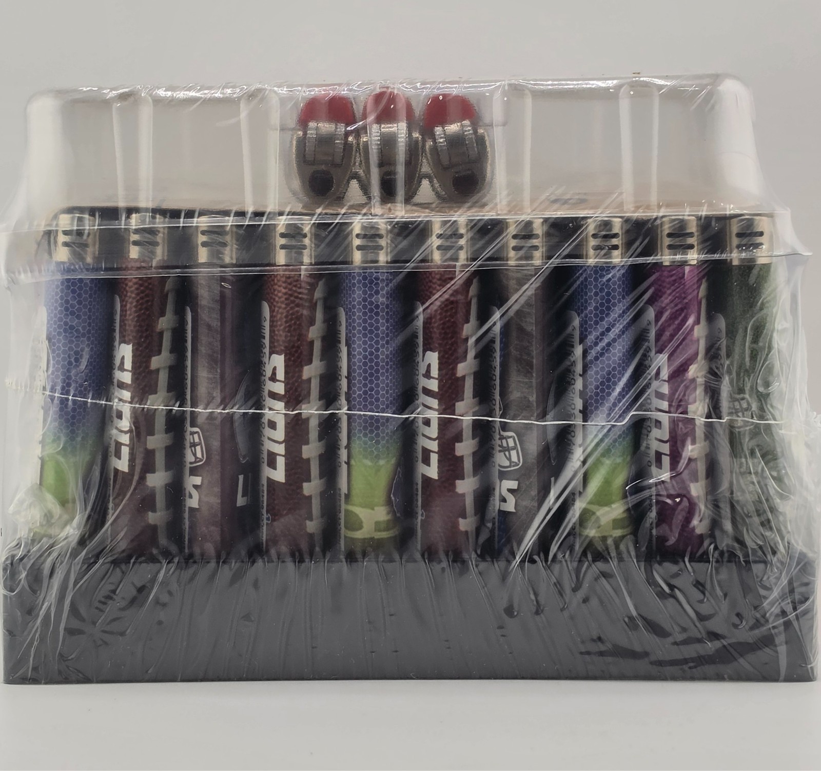 BIC Classic Lighters Pocket, Assorted NFL Detroit Lions, 50 Pack Tray + 3 Free