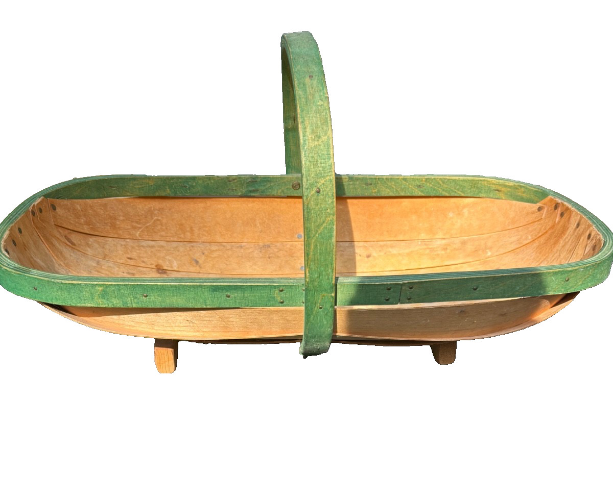 South Down Rother Garden Trug Basket Made in England 25” X 13”x12″