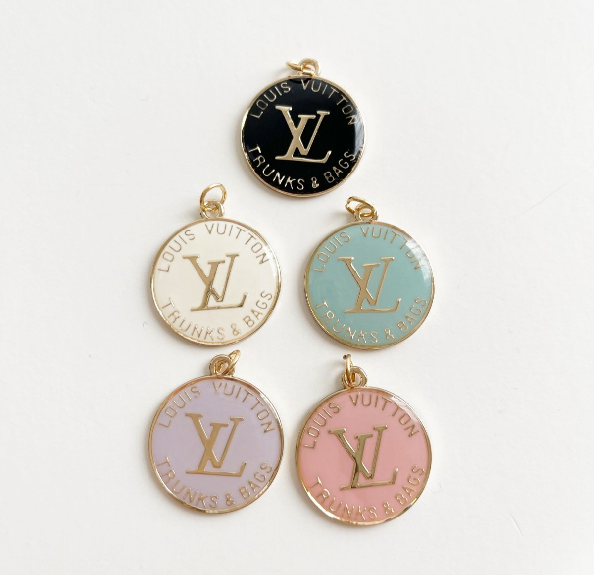 Designer Gold Trunks Zipperpull | set of 5