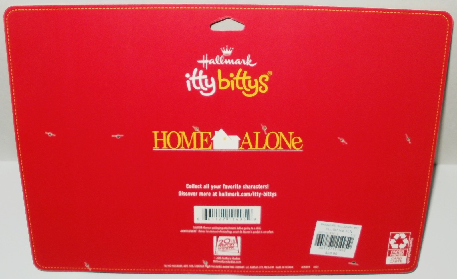 Hallmark Itty Bittys Home Alone Kevin McCallister & The Wet Bandits New