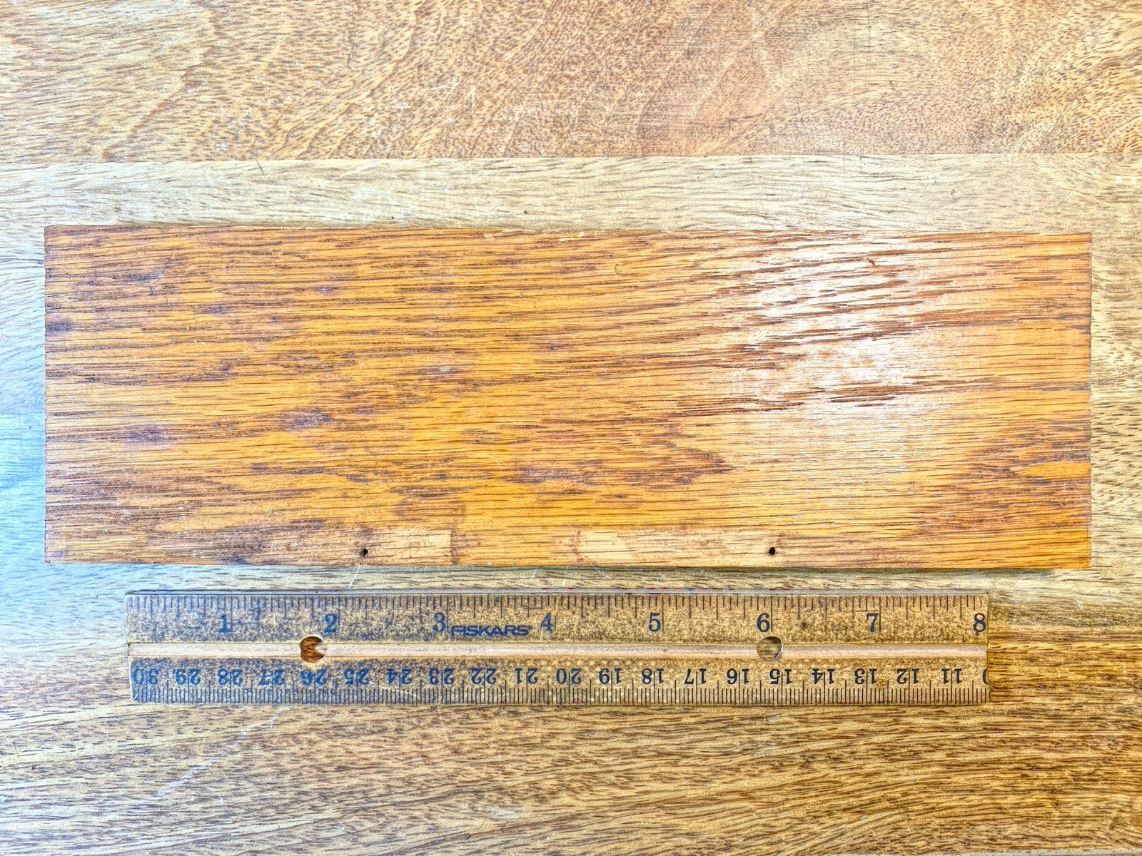 Wooden Clock Lower Backboard 9 1/4 Inches X 3 Inches (LL5358)