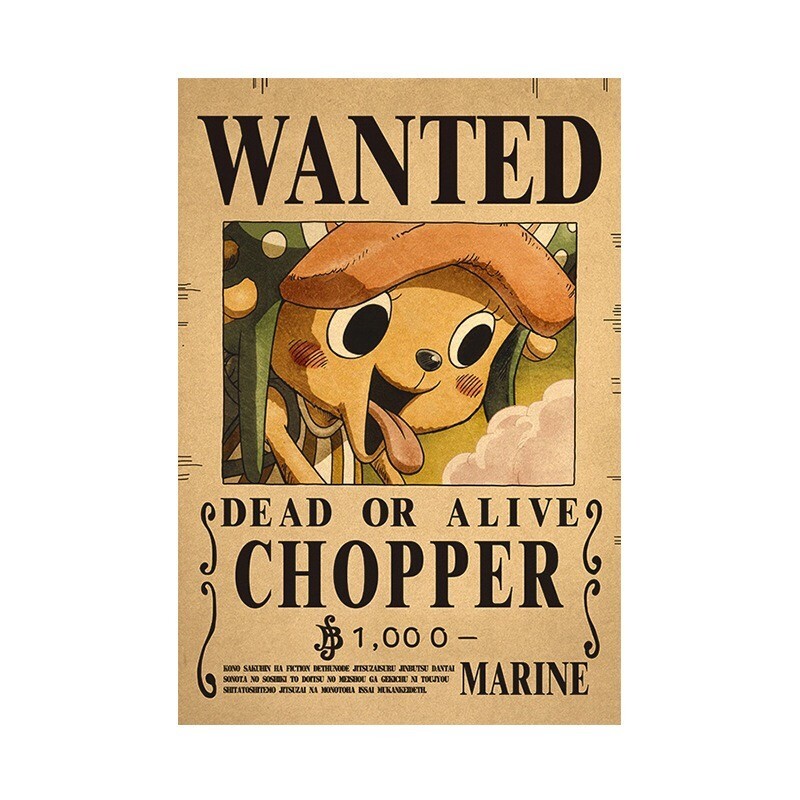 10 Pcs Anime One Piece Luffy Straw Hat Pirates Wanted Poster HIGH QUALIT