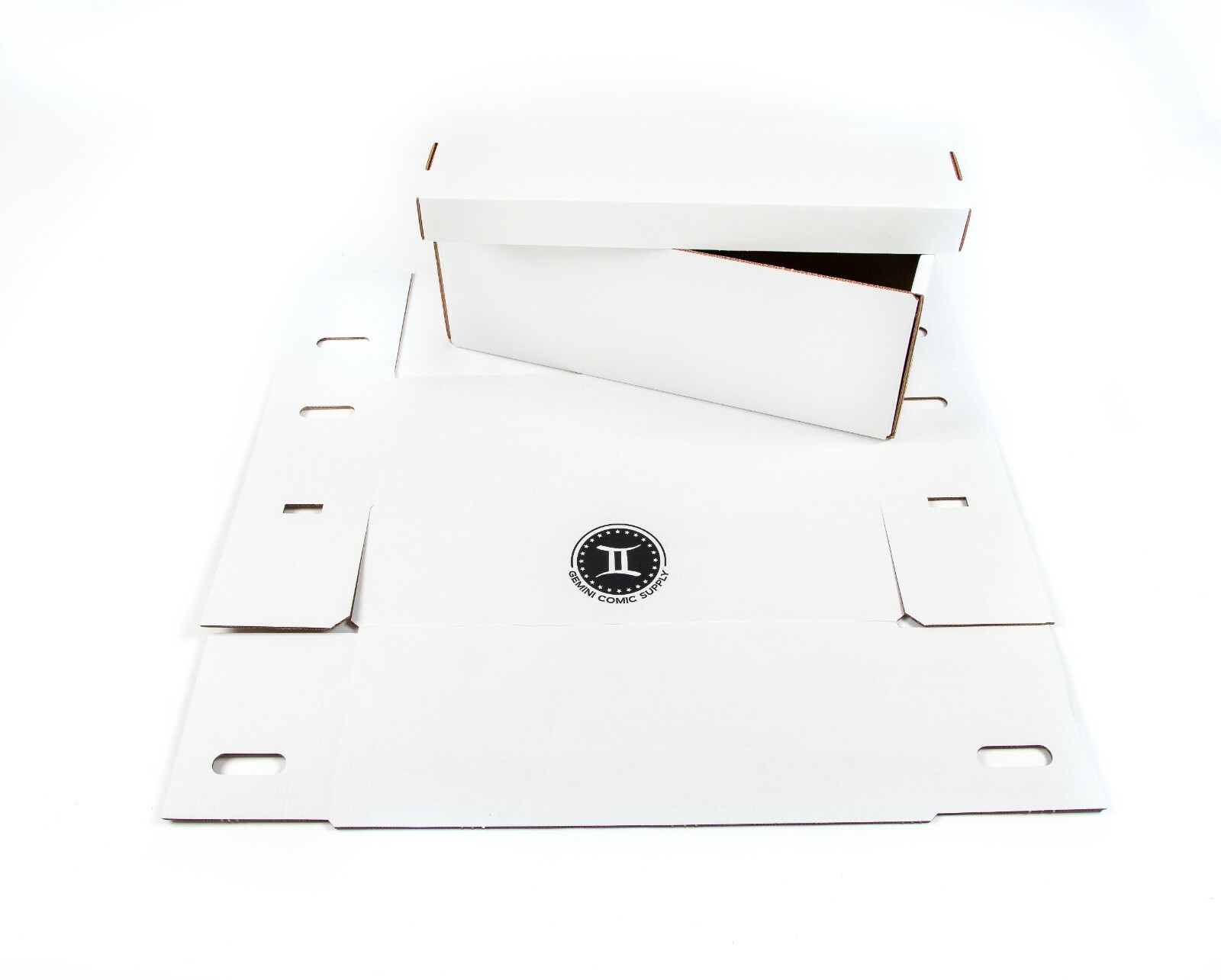 GEMINI Thick-Grip Long Comic Storage Box with Lid (glue-free)