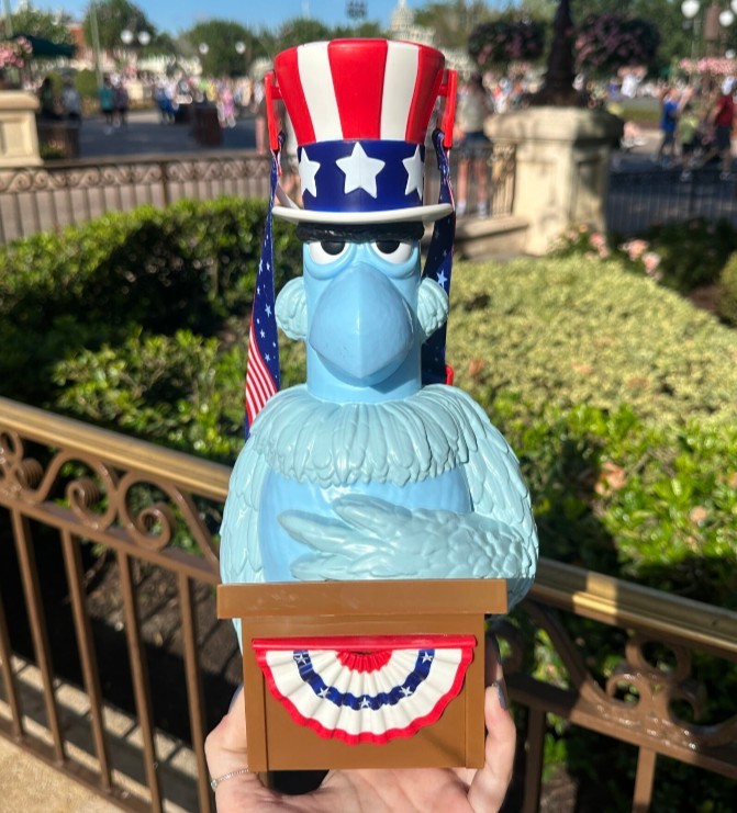 NEW⭐Disney Parks 2026 The Muppets Sam Eagle America 250th USA Popcorn Bucket