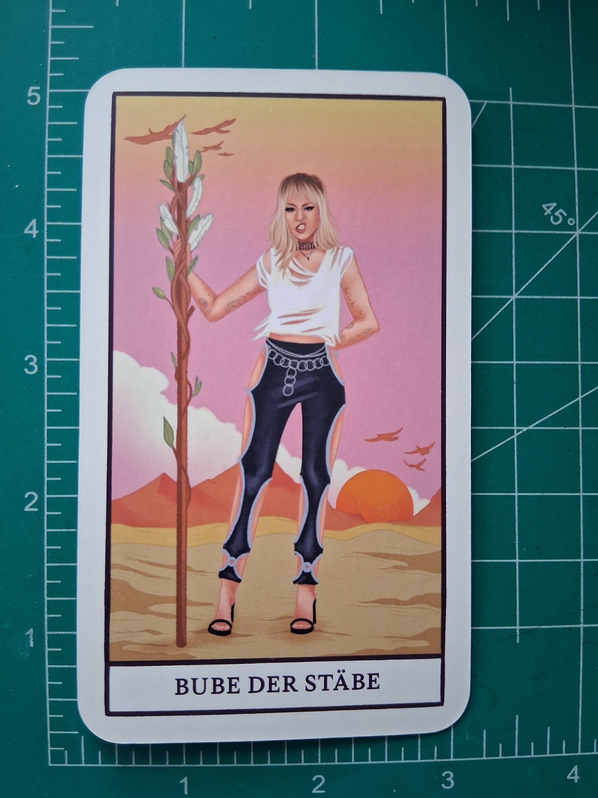 2023 MUSIC POP STAR MUSIK TAROT CARD MILEY CYRUS
