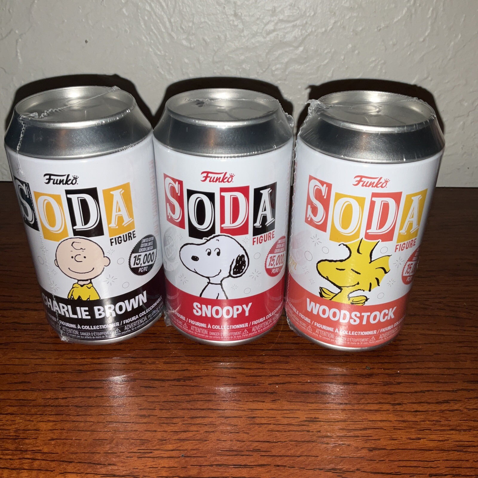 Funko Soda Pop Exclusive Peanuts Charlie Brown Snoopy Woodstock Sealed Can Chase