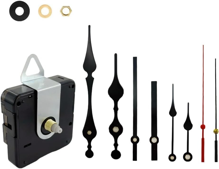Ultra Silent 12mm Clock Movement Replacement Kit – DIY Repair Parts Included