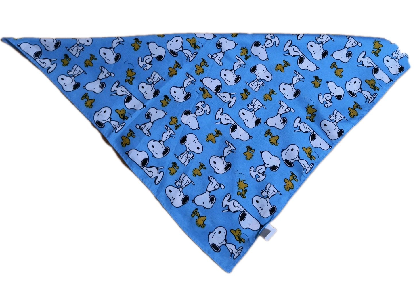 Peanuts Snoopy & Woodstock Blue Large Bandana 20″ Polyester 100% New Free Ship!
