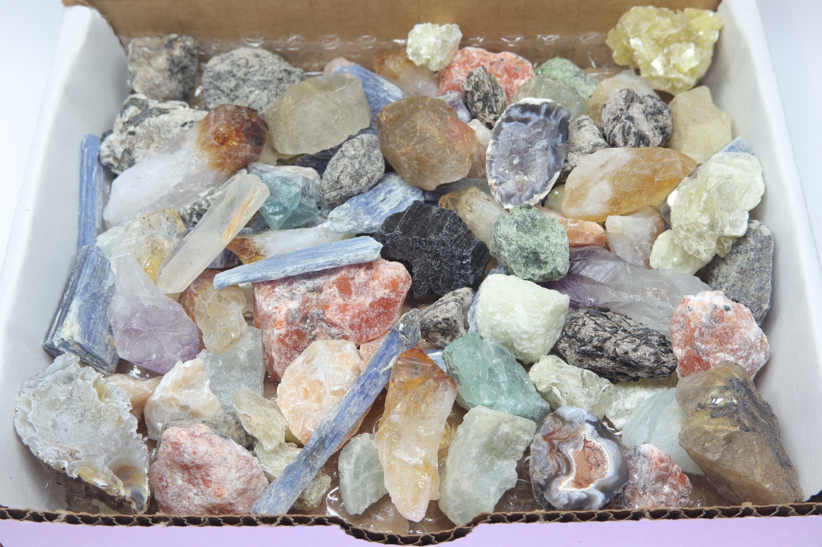 Crafters Brazil Mix 1 Lb Natural Crystals Mineral Specimens Mixed Gemstones