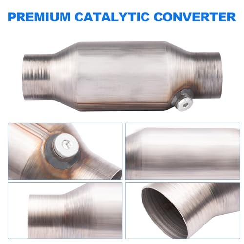 Catalytic Converter 3 Inch 2 Pcs, High Flow Universal Catalytic Convert Inlet