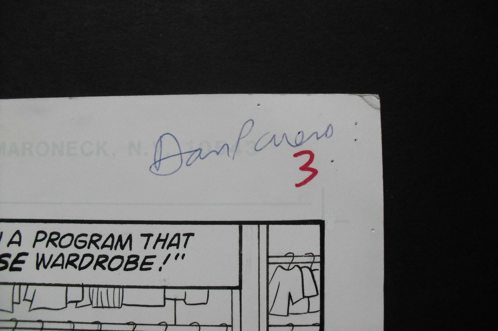 Original Comic Art VERONICA #88, pg #3 by DAN PARENT signed