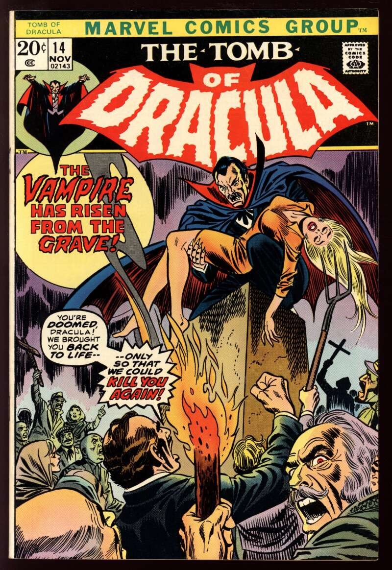 TOMB OF DRACULA #14 7.0 // GIL KANE & FRANK GIACOIA COVER MARVEL COMICS 1973