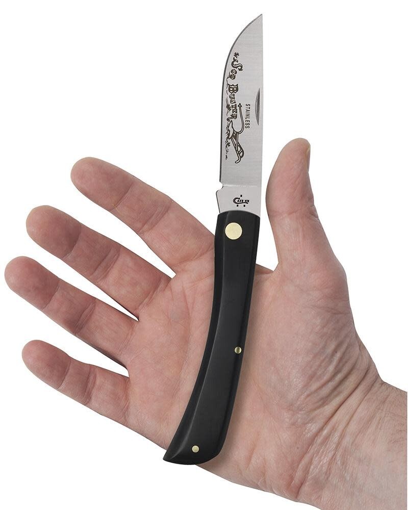 CASE XX KNIFE- LARGE SOD BUSTER – BLACK HANDLES #092 – S/STEEL BLADE- 4 5/8″ NIB