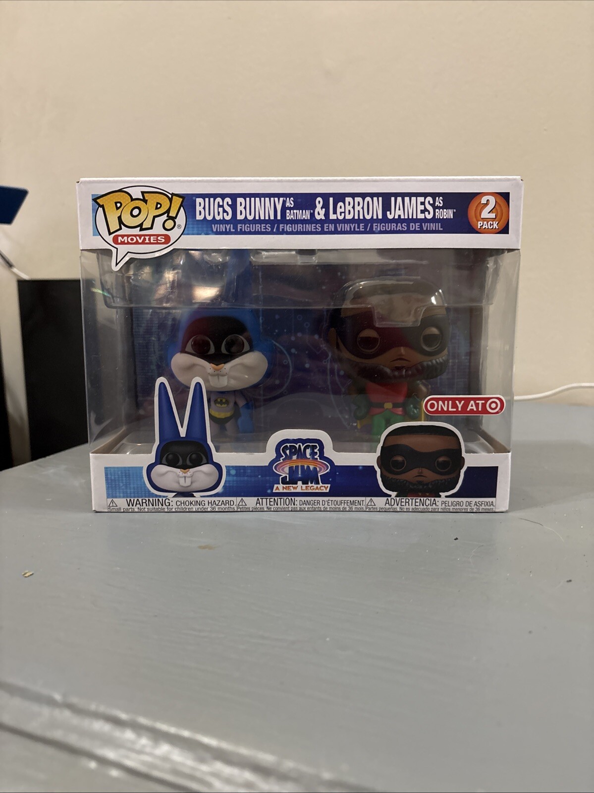 Funko Pop! Vinyl: Space Jam – Bugs Bunny as Batman & LeBron James as Robin -…