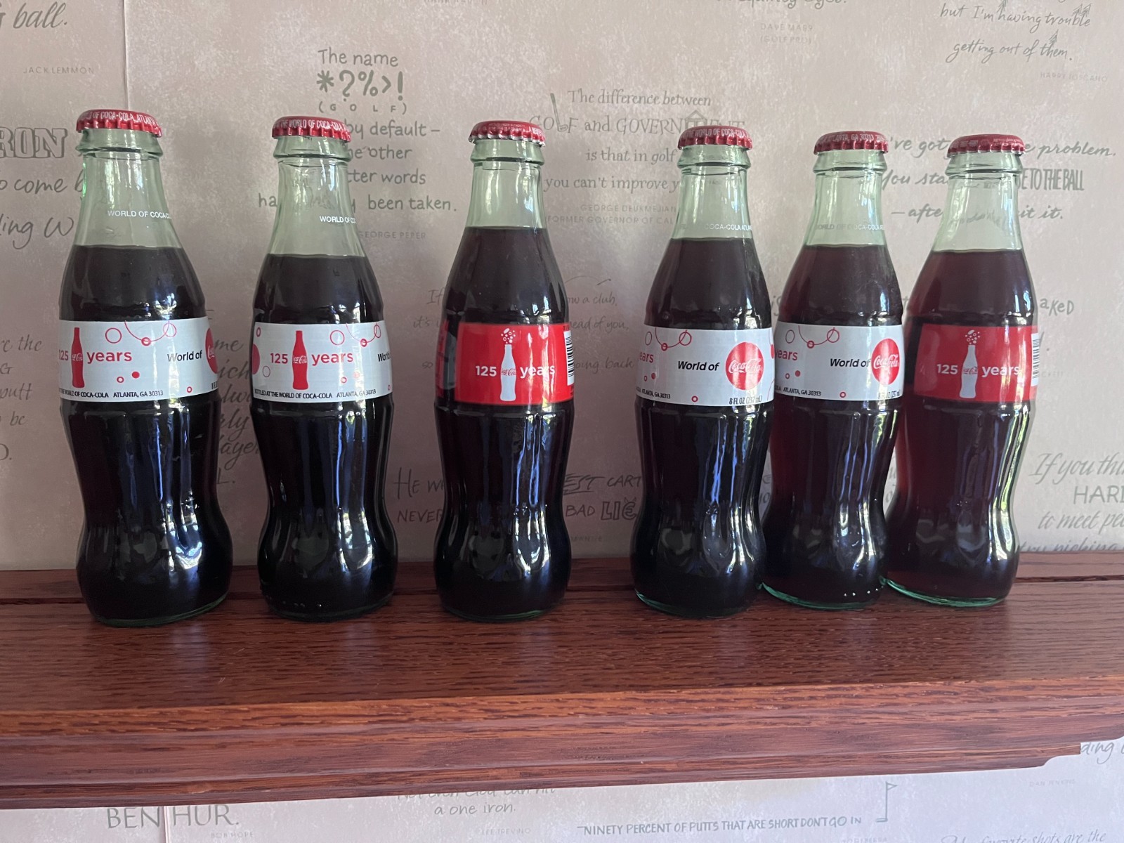 NOS World of Coca-Cola 125 Years 2011 Unopened 4 Diet 8 oz 2 regular 8 oz