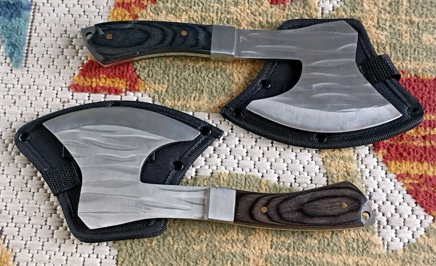 2x Russian „Кемпинг Топор“ Camping Throwing Axe Hatchet Steel Sharp Blade