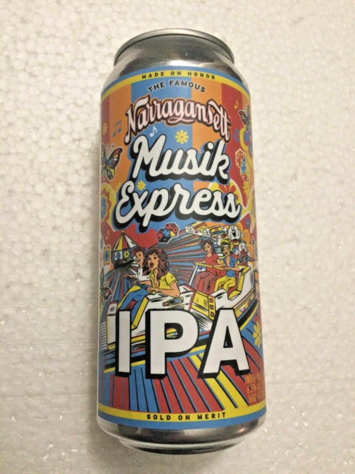 Narragansett Brewery Musik Express IPA Beer Can Rocky Point Park Rhode Island 16