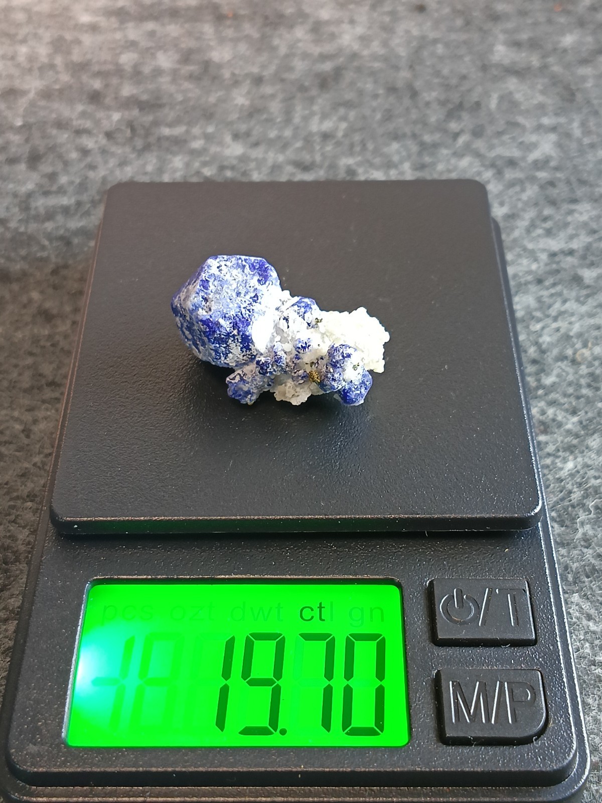 Natural Vivid Blue Lazurite Gemstone with Matrix 19 ct B9