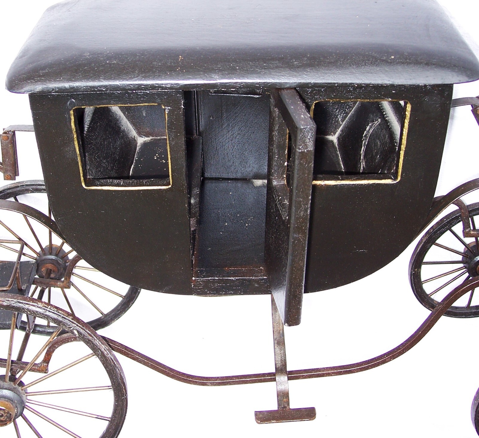Byers‘ Choice Large Horse Carriage Coach Wood Metal Impressive Collectible!
