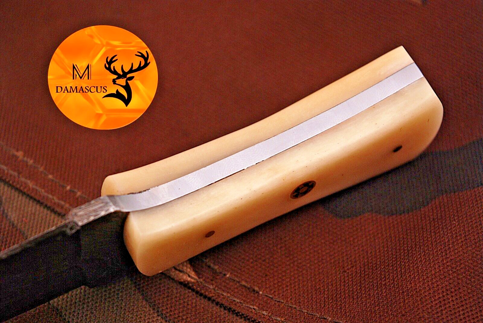 HANDMADE DAMASCUS STEEL BOOT KNIFE THROWING DAGGER HUNTING SURVIVAL EDC 868