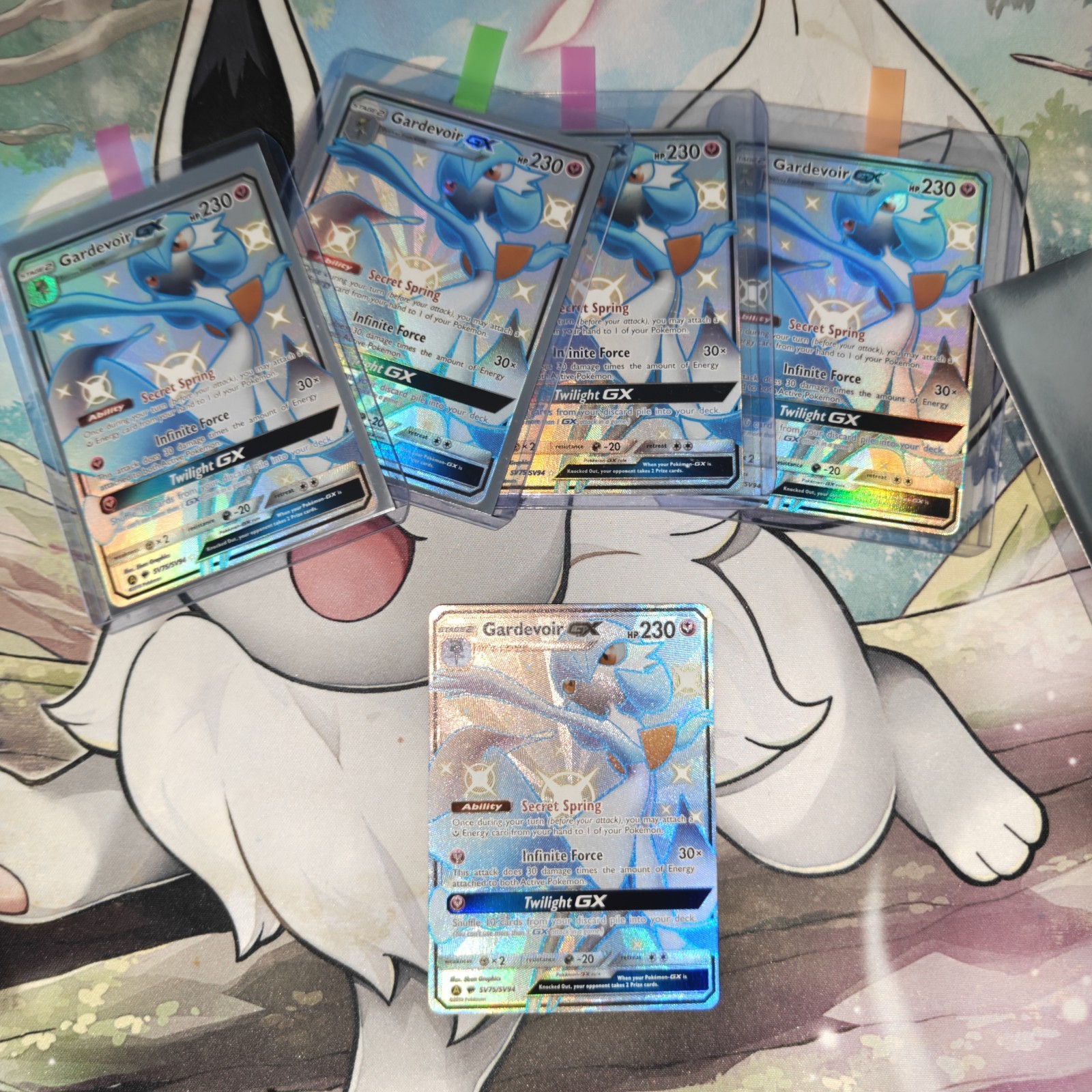 Pokemon TCG Gardevoir GX Full Art Holo Card SV75/SV94 Hidden Fates NM