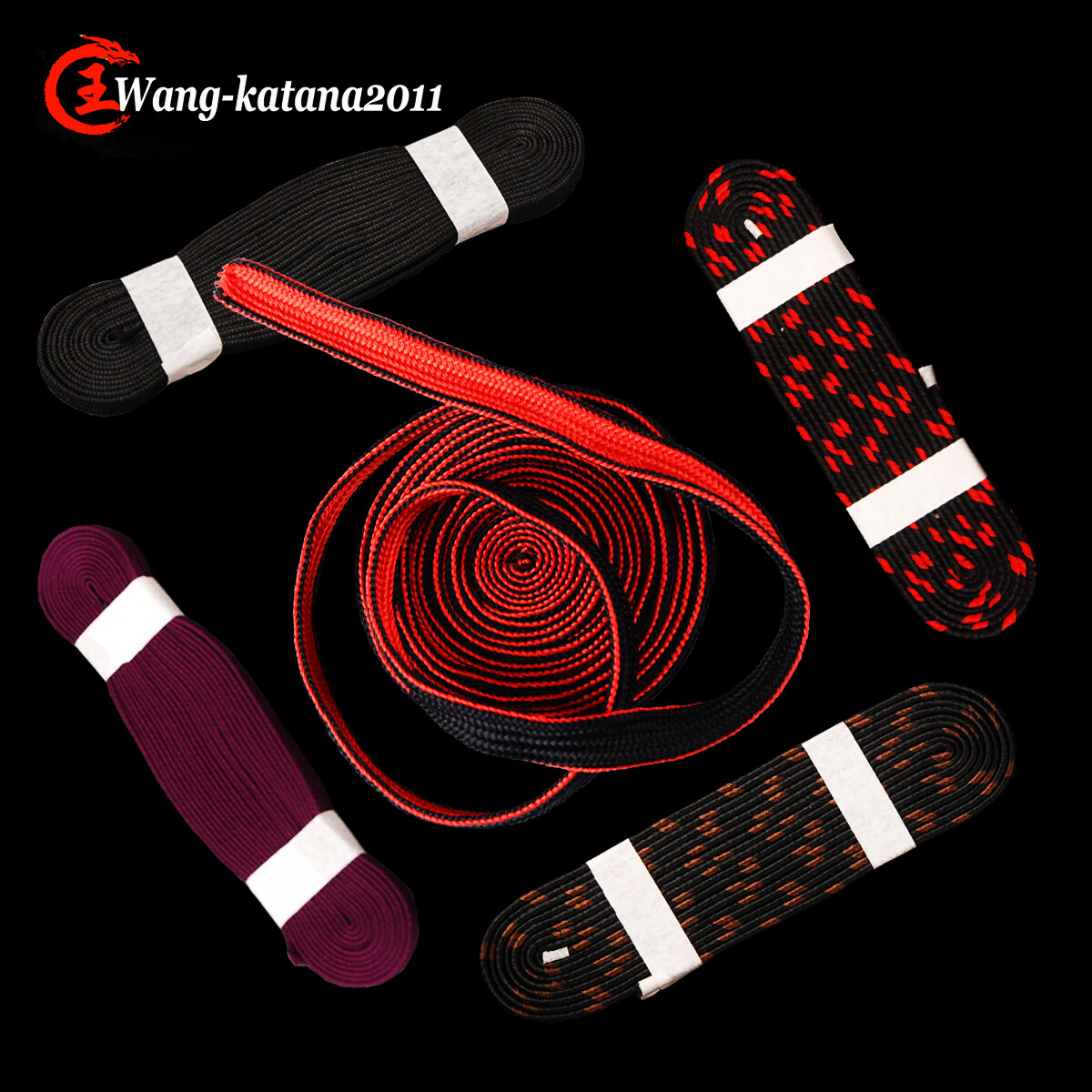 Cotton Silk Leather Wrapping Cord Rope Ito Sageo for Japanese Samurai Sword
