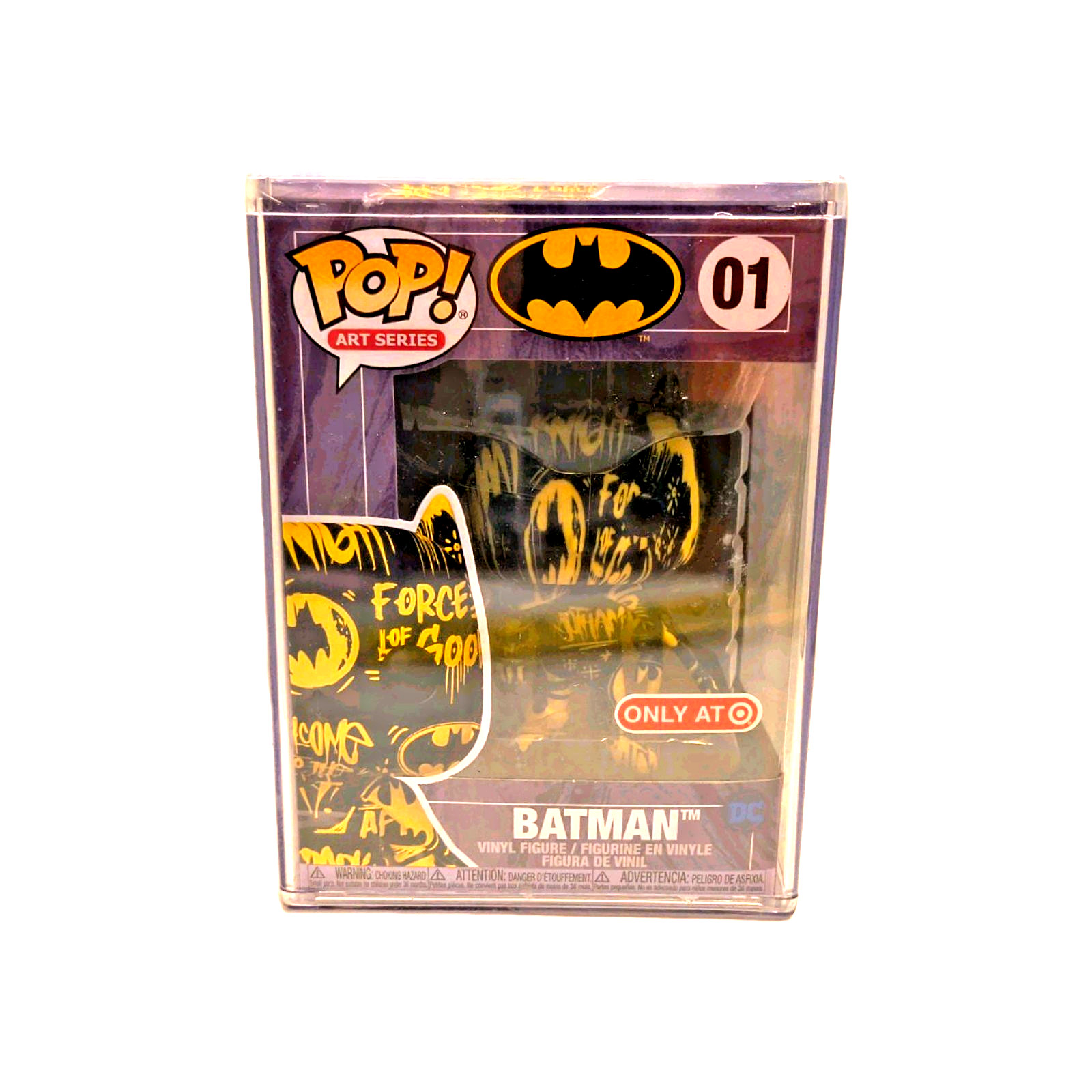 Funko DC Comics Batman Art Series #01 Yellow & Black Target Ex Mint w/Protector