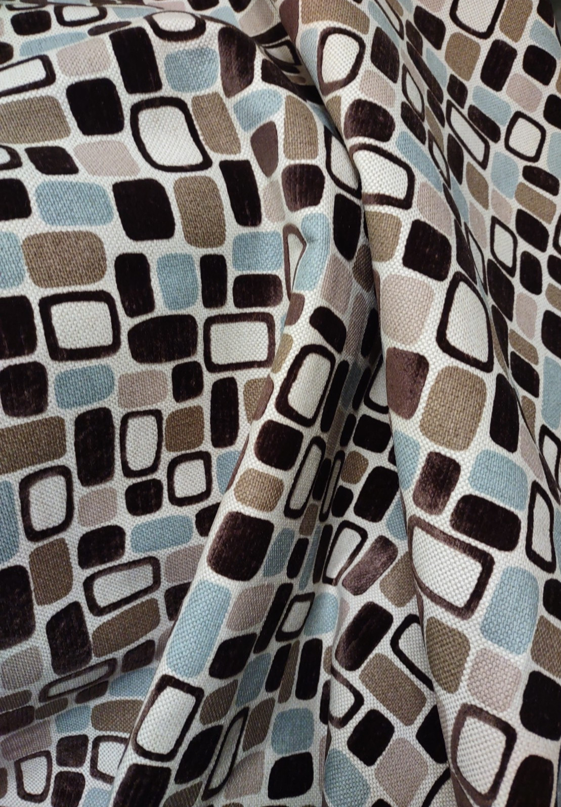 VTG BLOOMCRAFT MOONSTONE LINEN, 54“ X 36″, MCM, DRAPERY, UPHOLSTERY FABRIC