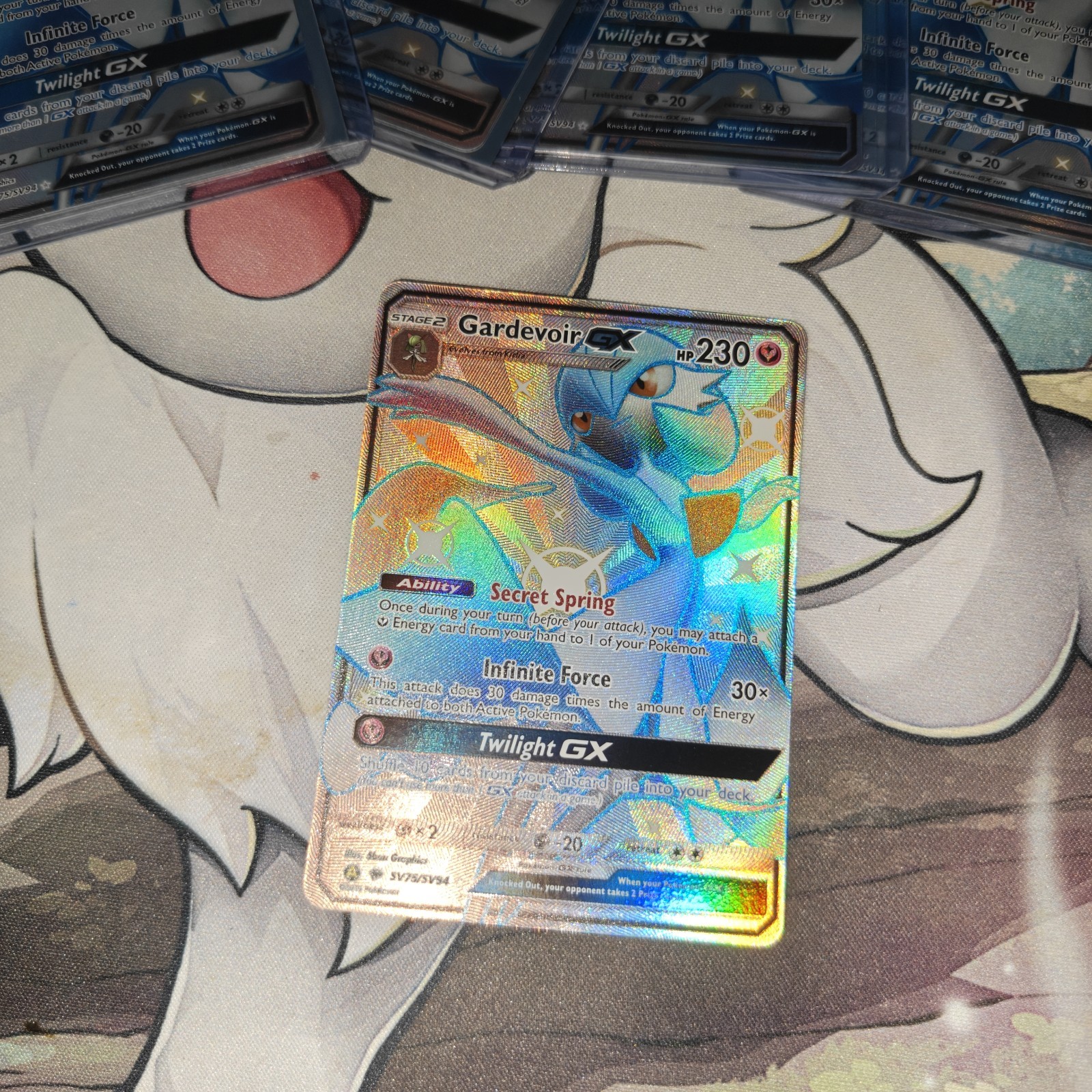 Pokemon TCG Gardevoir GX Full Art Holo Card SV75/SV94 Hidden Fates NM
