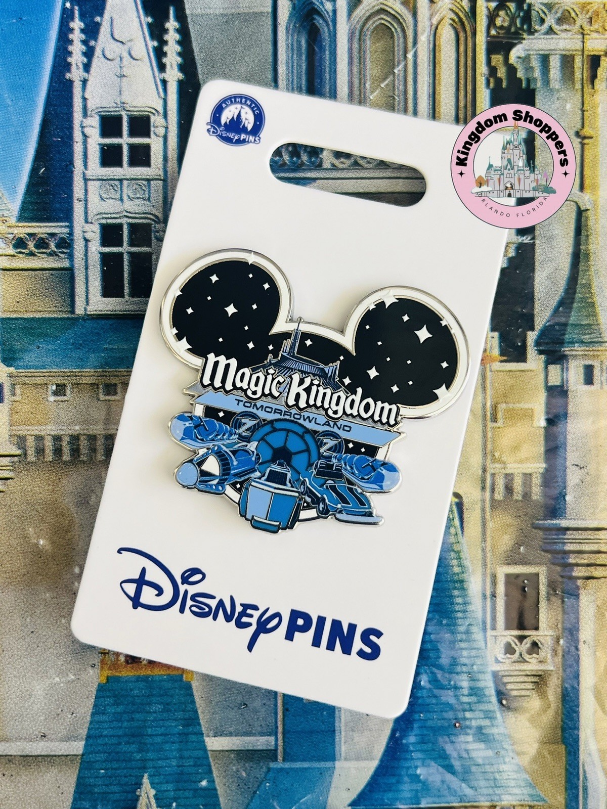 2026 Disney Parks Magic Kingdom Tomorrowland People Mover Space Mountain OE Pin