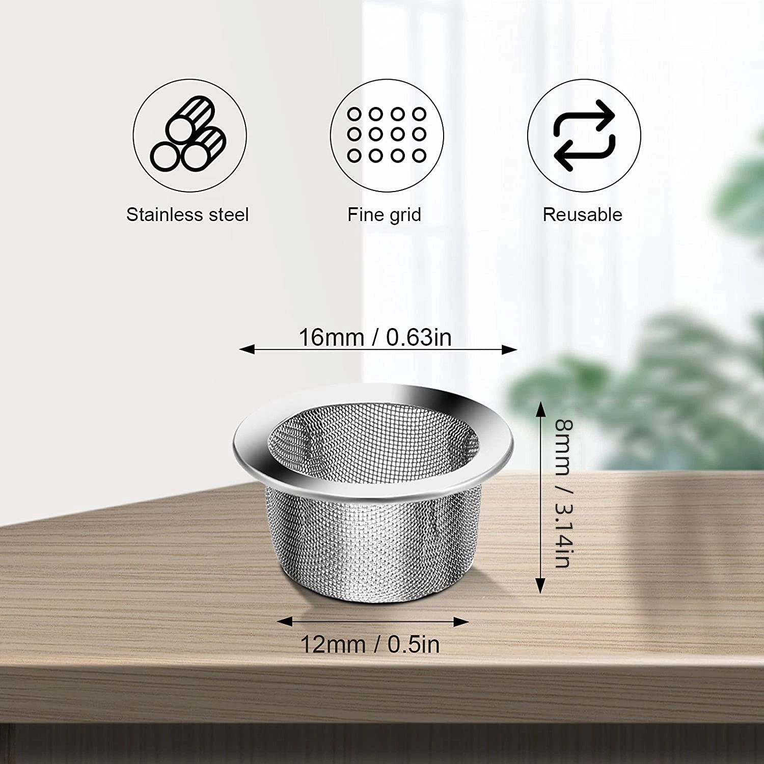 Stainless Steel Metal Filter Screen Tobacco Smoking Pipe Mesh Concave Bowl 20PCS