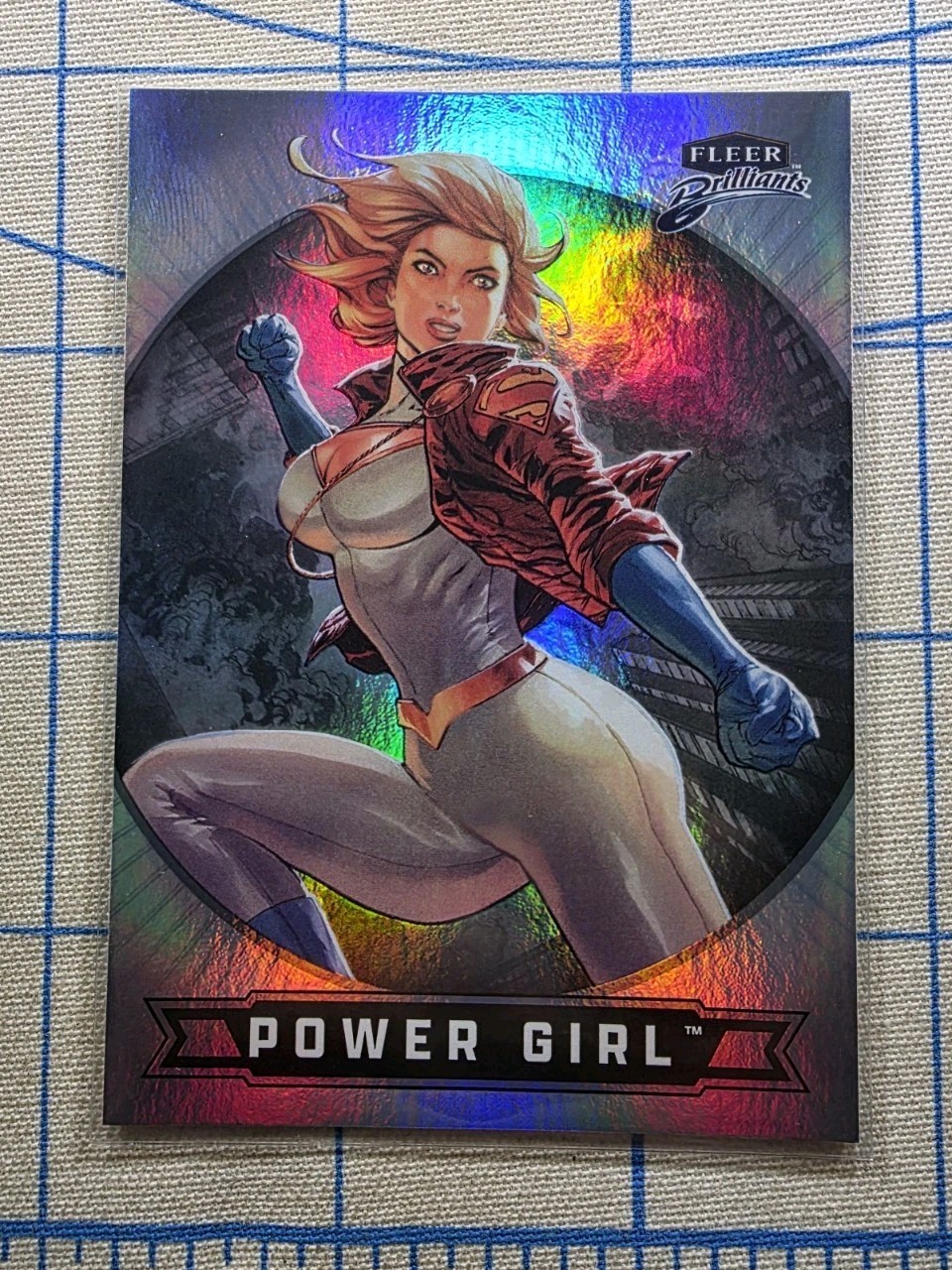 Fleer Brilliants Superman – Power Girl #17 Regular Base – DC Comics Card