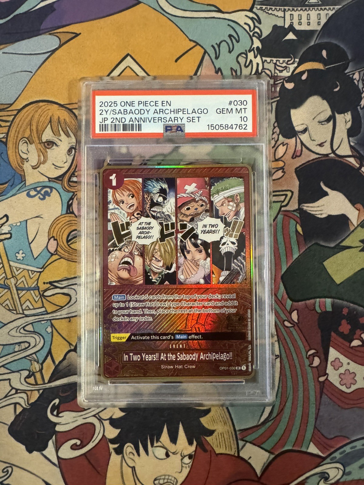 One Piece In Two Years!! At The Sabaody Archipelago!! PSA 10 2nd JP Anniversary