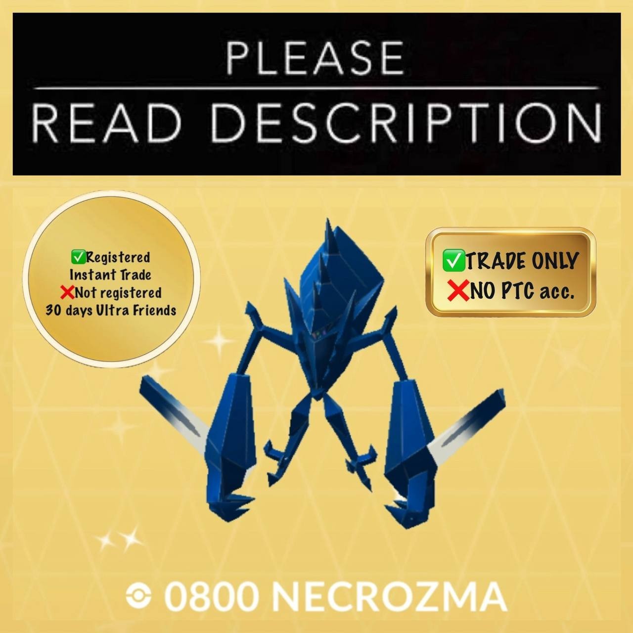 Shiny Necrozma (for Fusion with Solgaleo and Lunala) – Pokemon Go