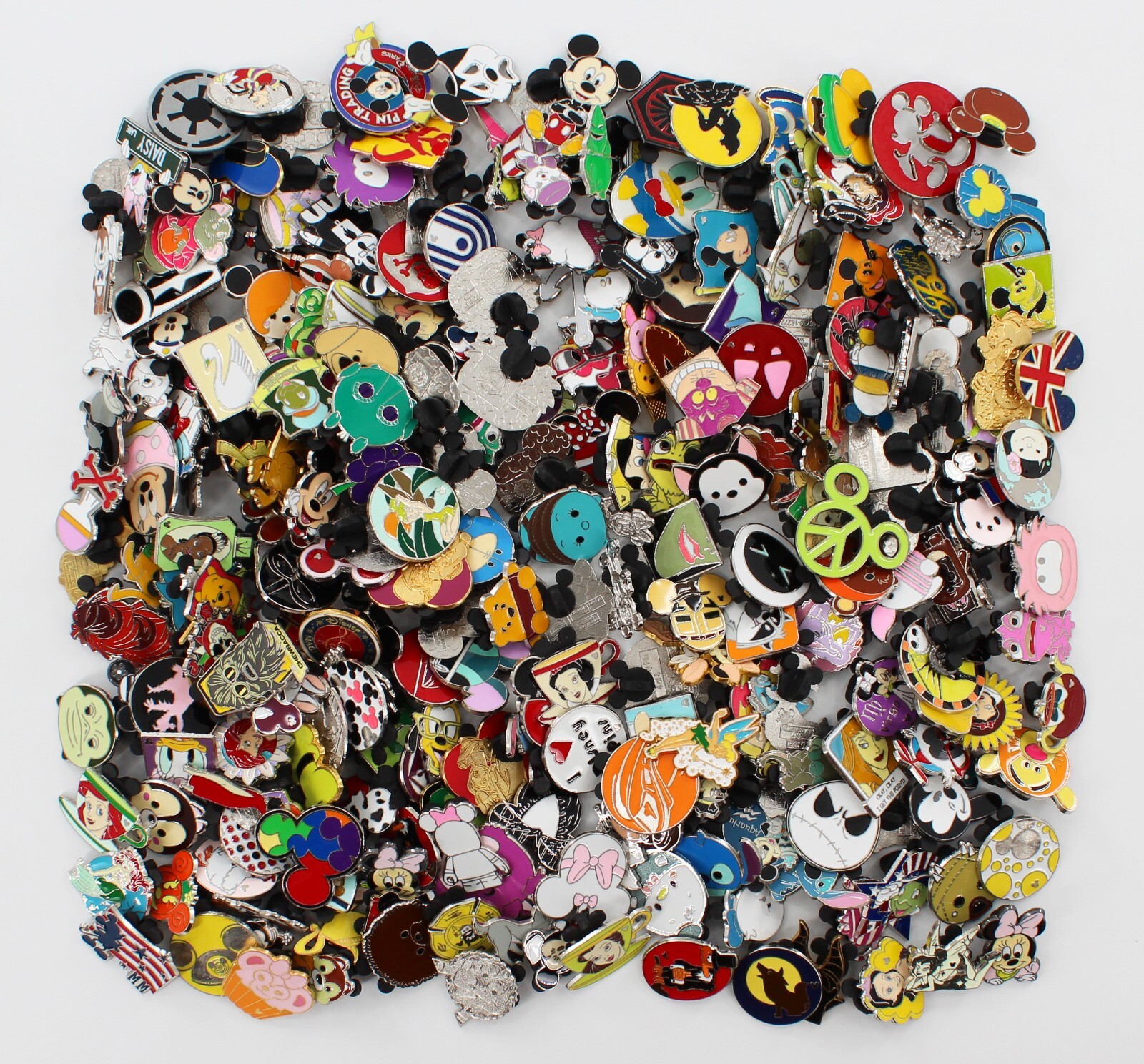 50 Disney Pins Lot No Duplicates 100% Tradable FAST FREE SHIPPING & FREE GIFT