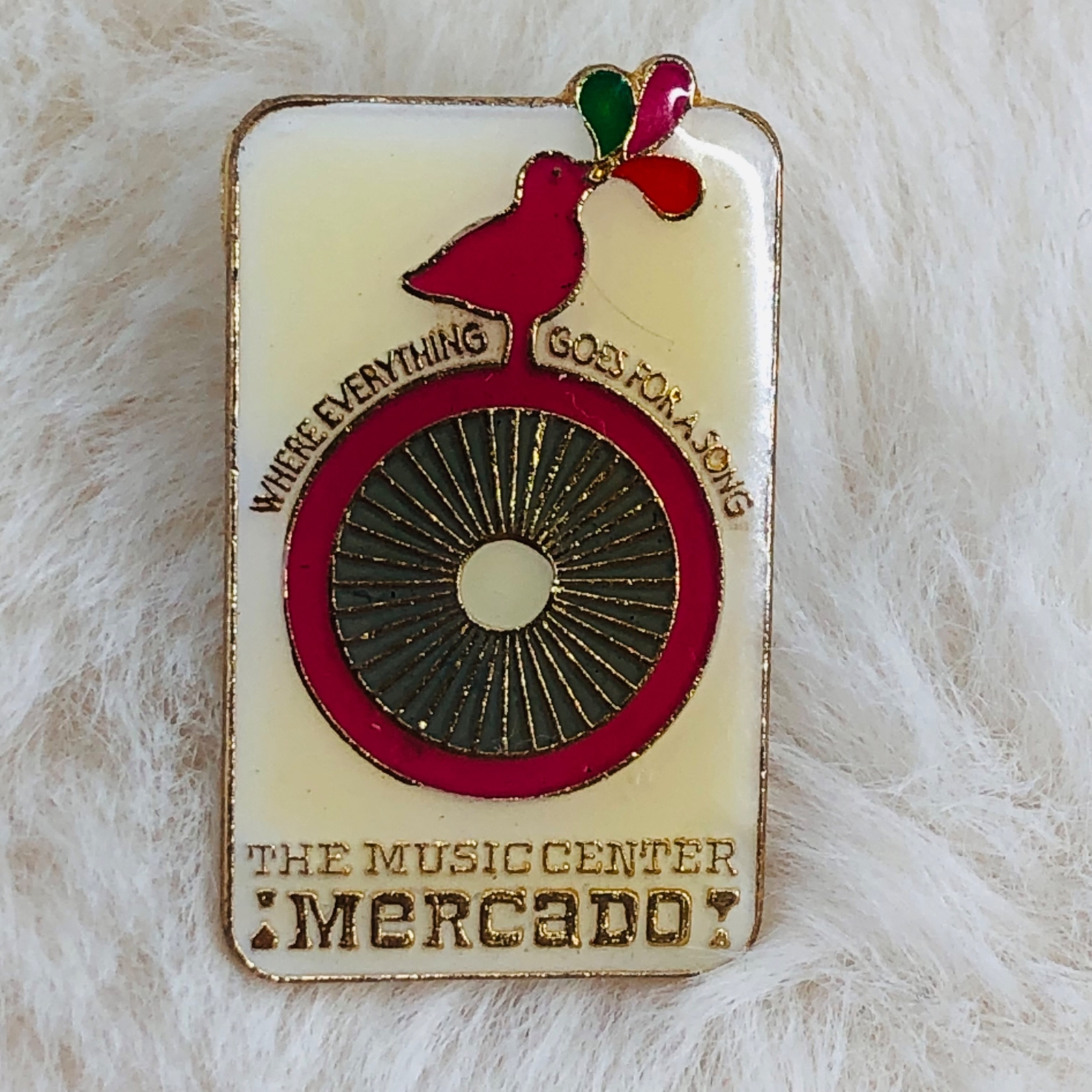 The Music Center of Los Angeles Mercado Advertising Souvenir Enamel Lapel Pin
