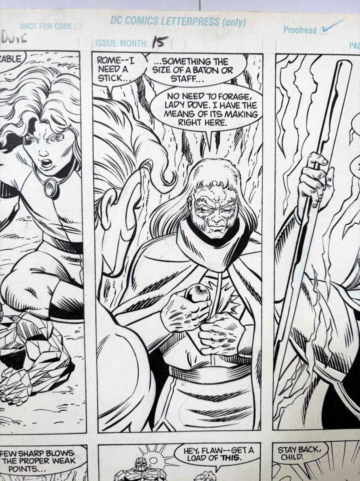 Hawk And Dove 15 Pg 3 Original Art By Greg Gugler And Scott Hanna 1990