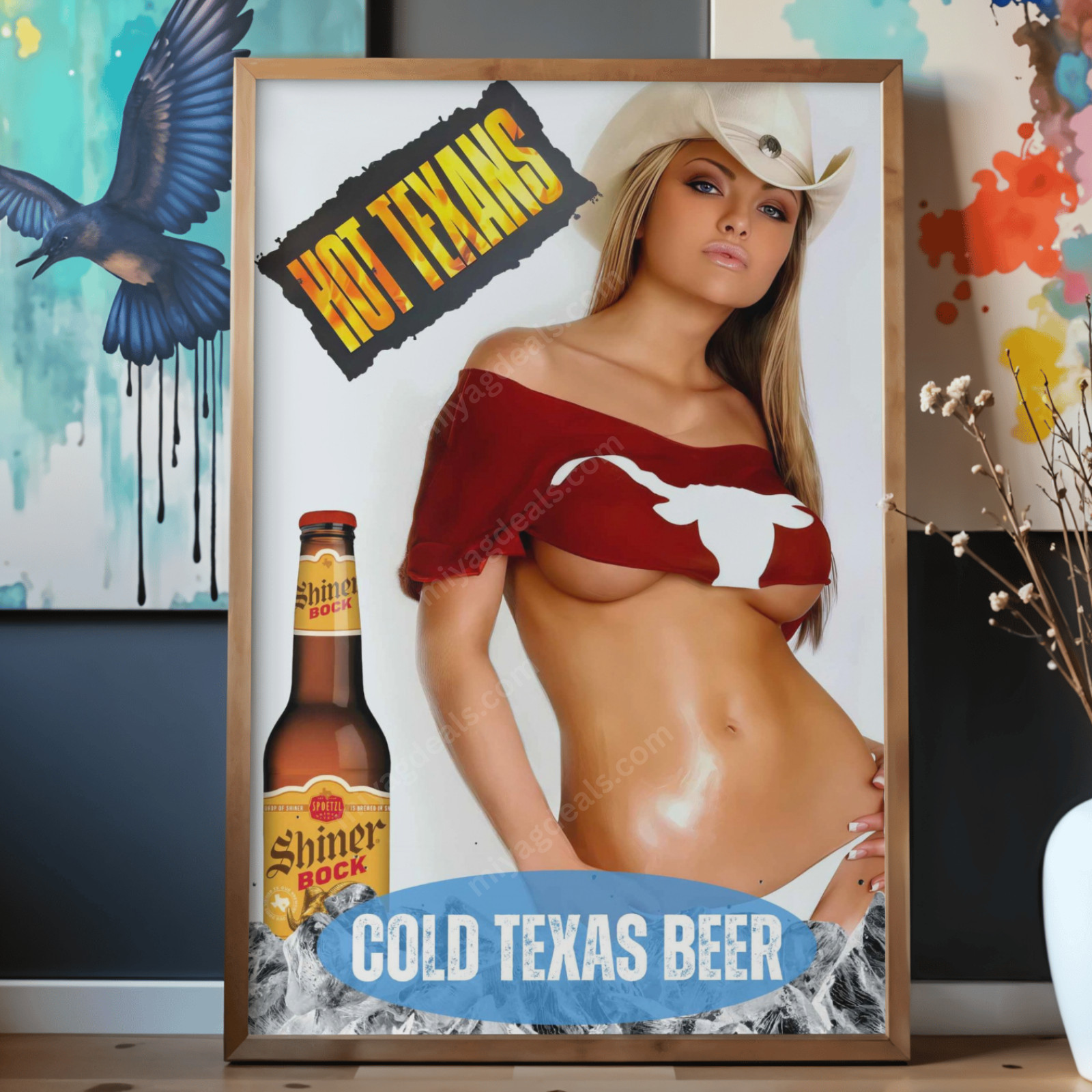 Crown Royal Tempted Sexy Woman Poster 16×24 Whiskey Bar Man Cave Decor Read Des