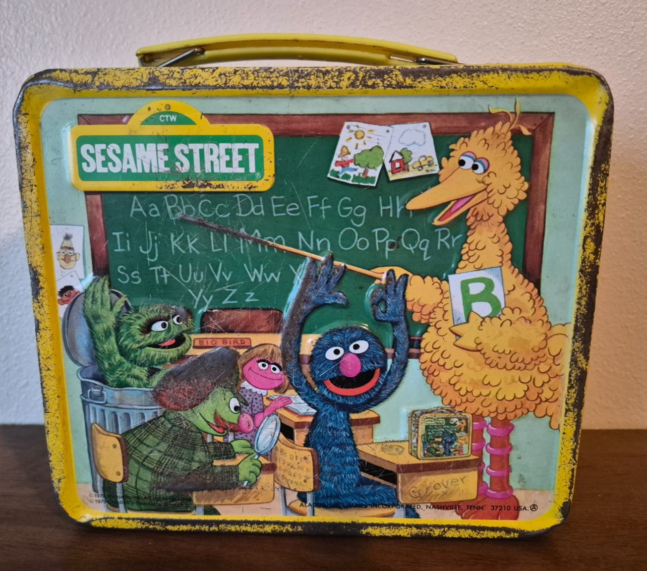 Sesame Street 1979 Vintage Lunch Box with Thermos