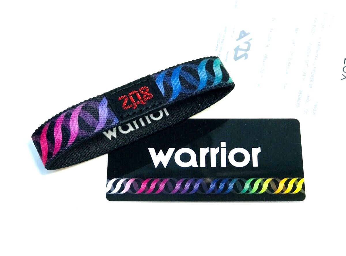 ZOX **WARRIOR** Silver Large Single Wristband w/Card